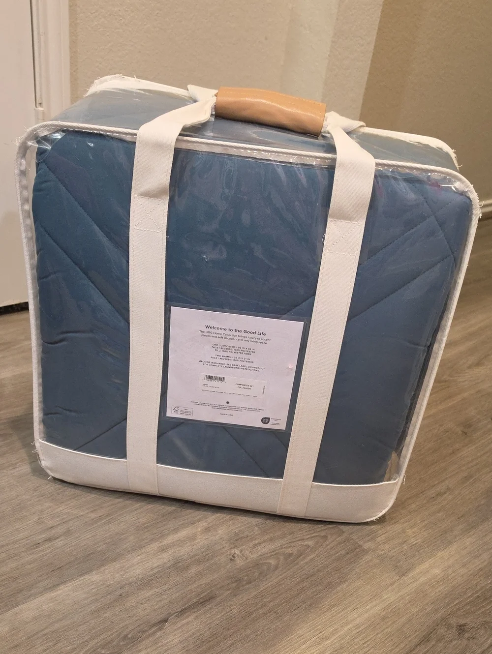 UGG Haven Full/Queen Comforter Set- Pacific Blue